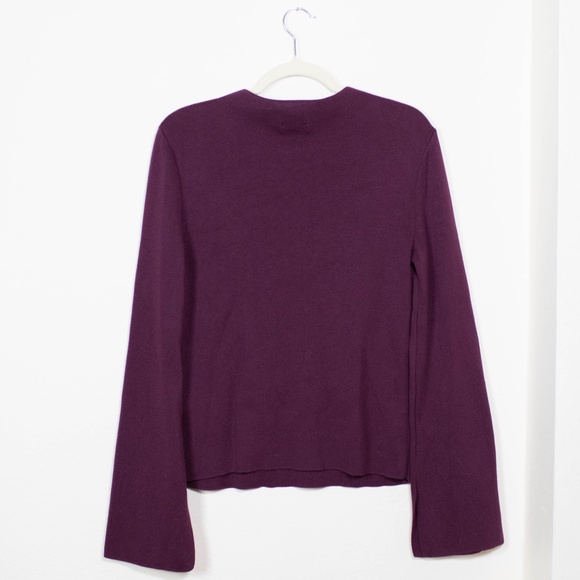 Halogen® Funnel Neck Cotton Blend Sweater - Picture 4 of 5